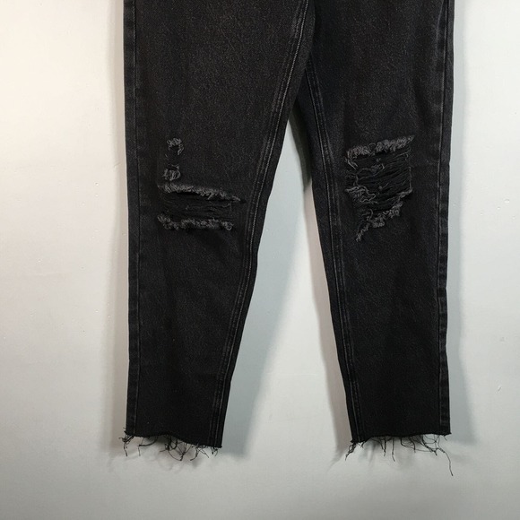 PacSun Ultra High-Rise Slim Fit Denim Distressed Jean, Women's Size 26 - Black - Picture 11 of 14